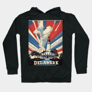 Delaware United States of America Tourism Vintage Poster Hoodie
